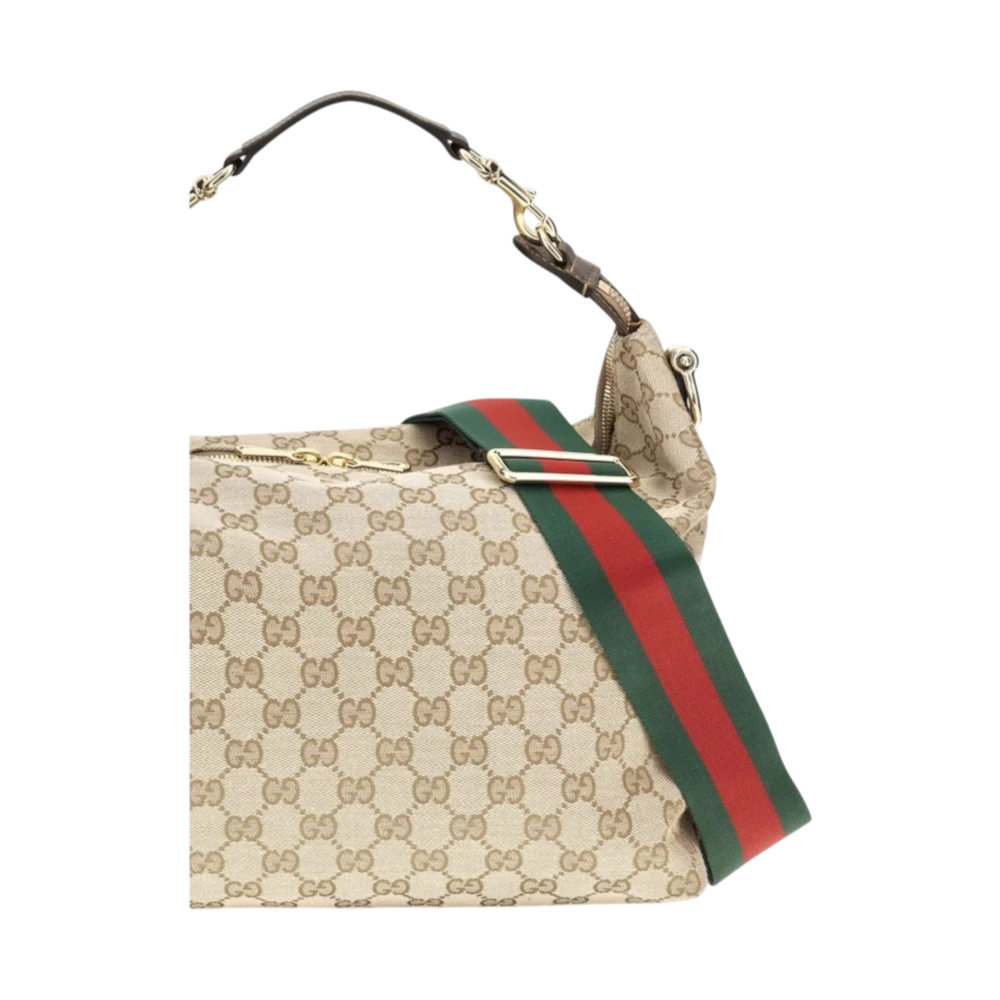 Beige Fabric Shoulder Bag