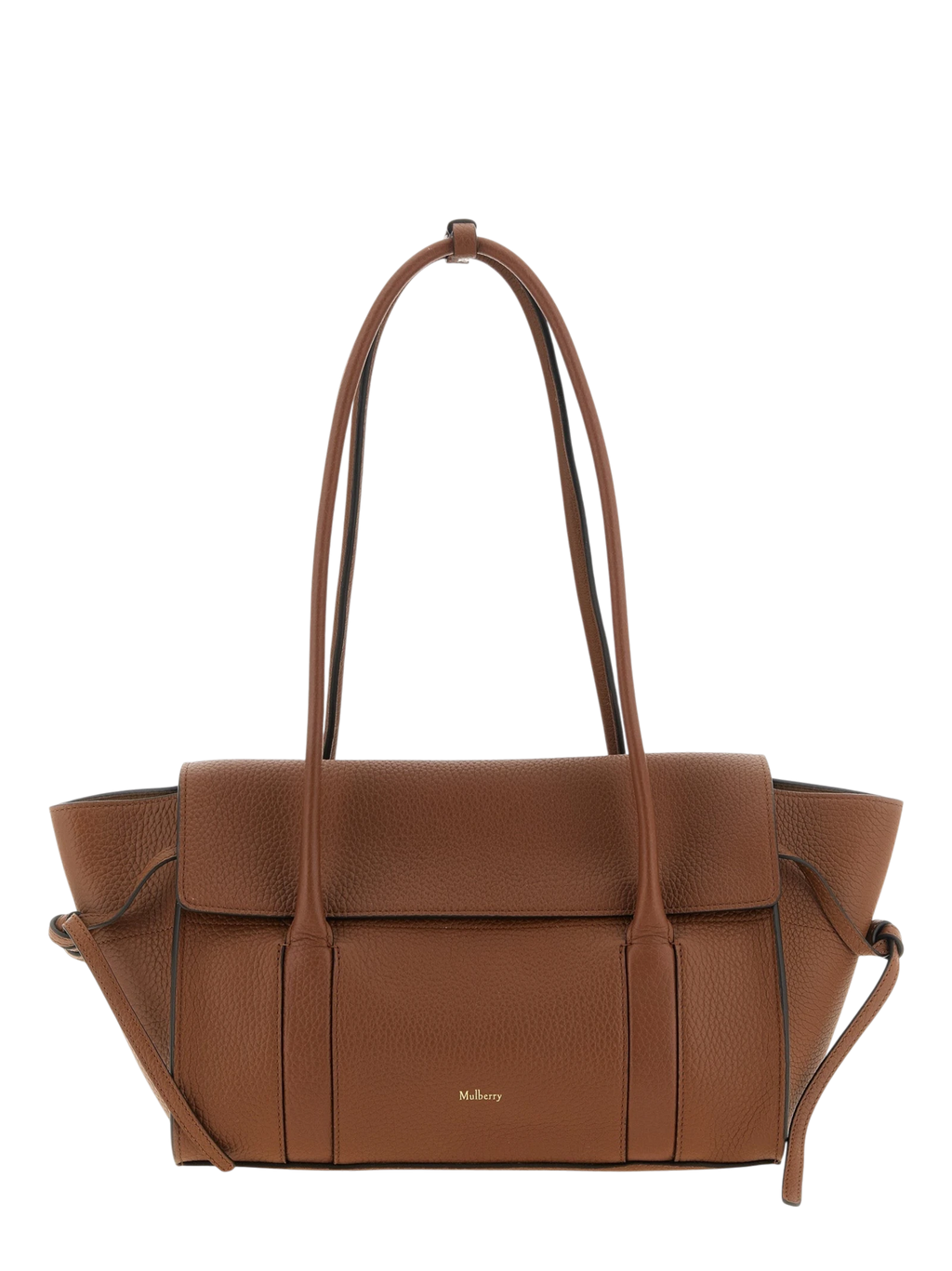 Brown Calfskin Shoulder Bag