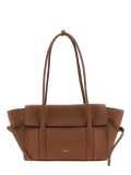 Brown Calfskin Shoulder Bag
