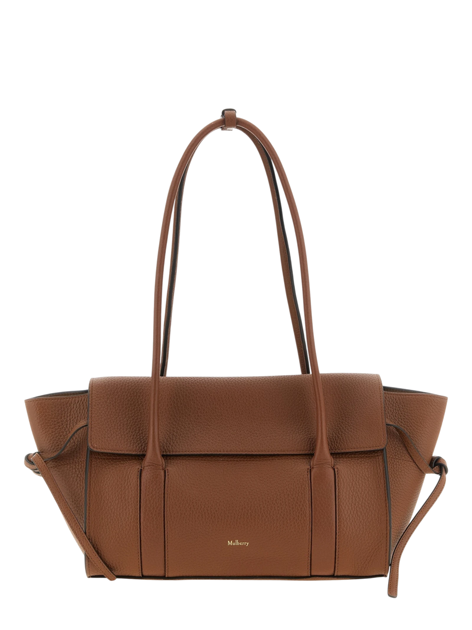 Brown Calfskin Shoulder Bag