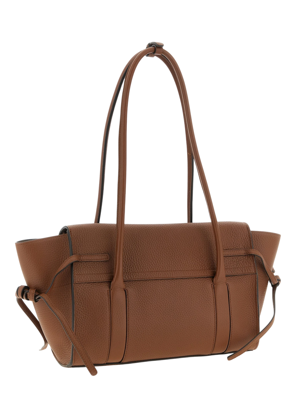 Brown Calfskin Shoulder Bag