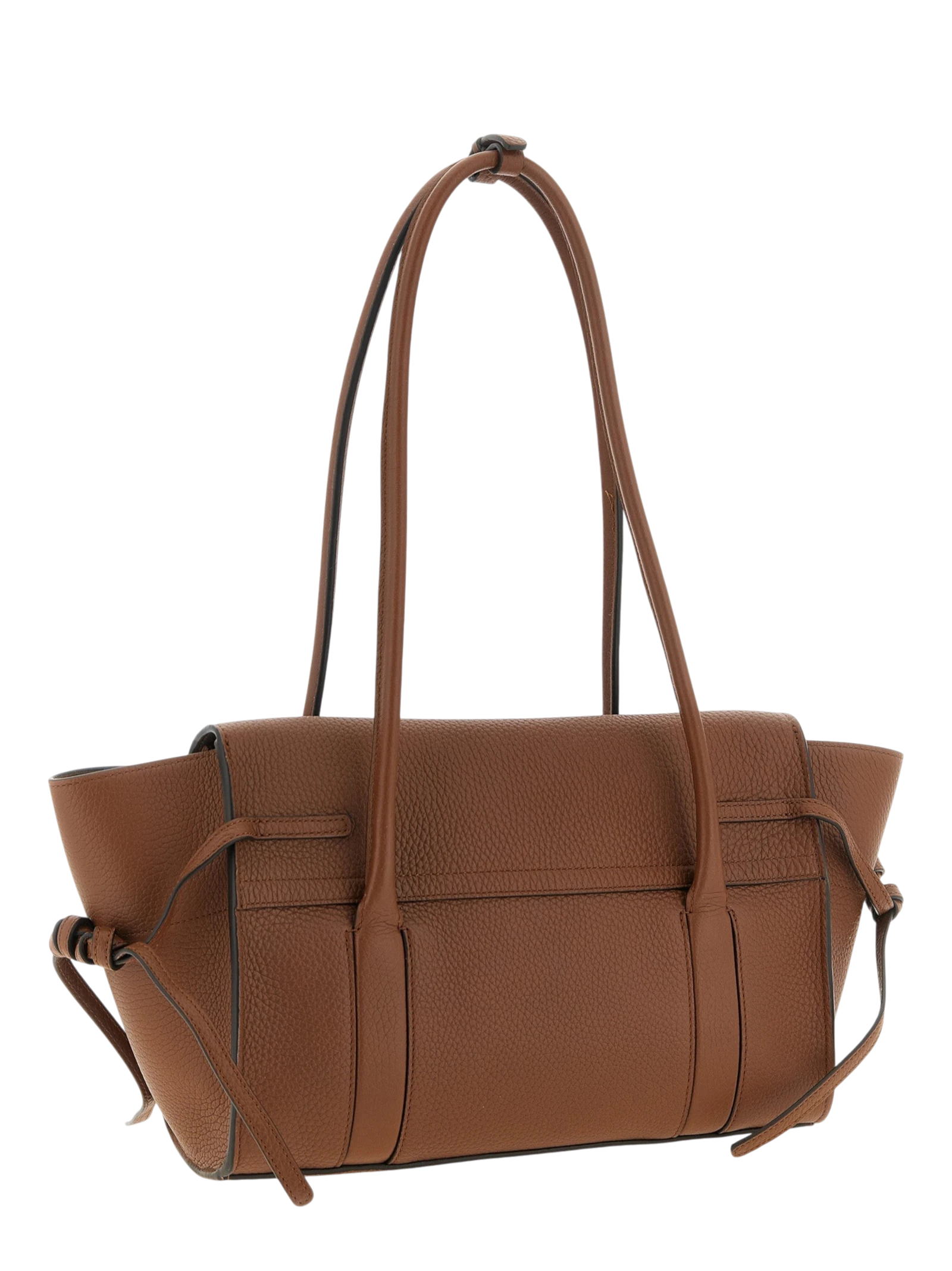 Brown Calfskin Shoulder Bag