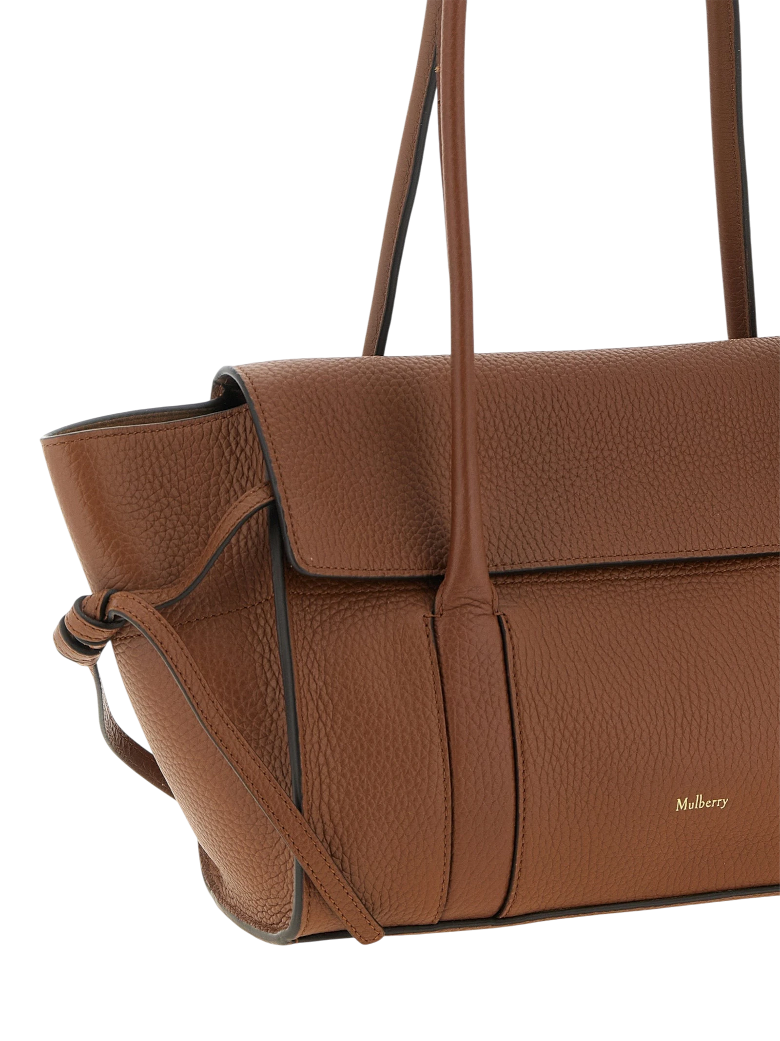 Brown Calfskin Shoulder Bag