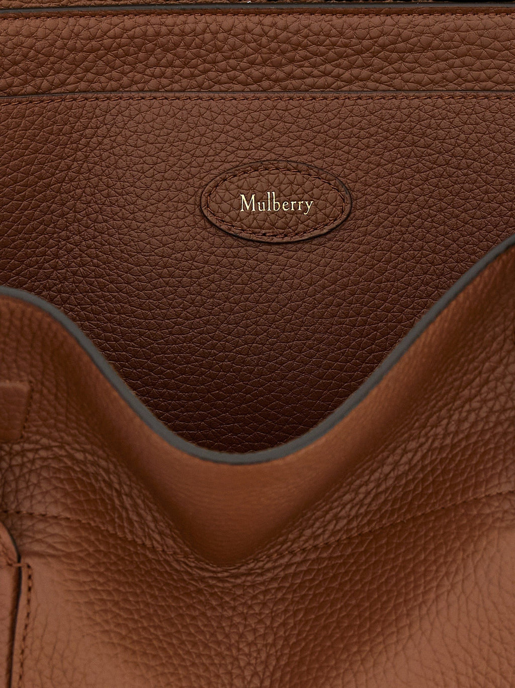 Brown Calfskin Shoulder Bag