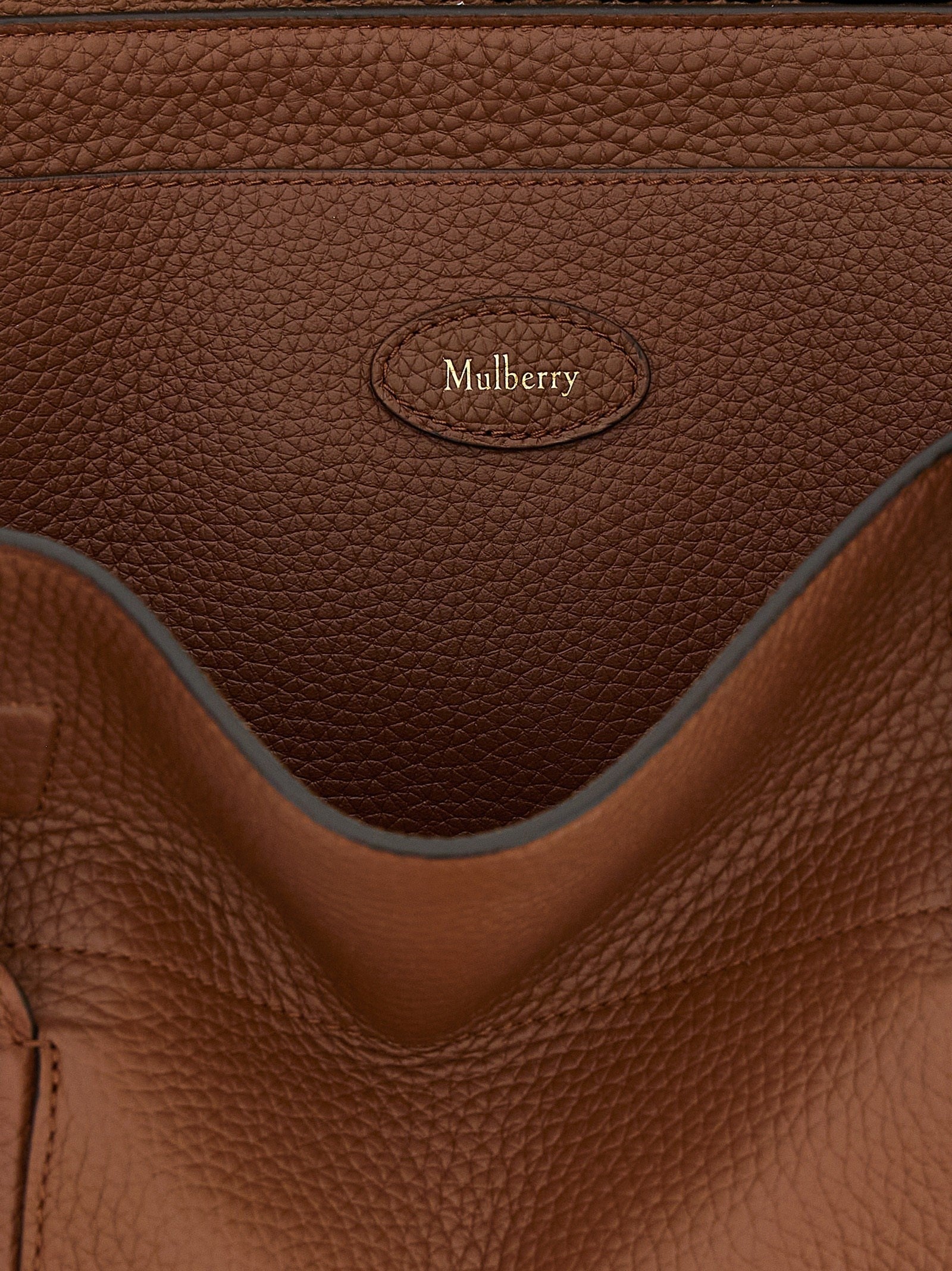 Brown Calfskin Shoulder Bag