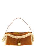 Brown Calfskin Shoulder Bag