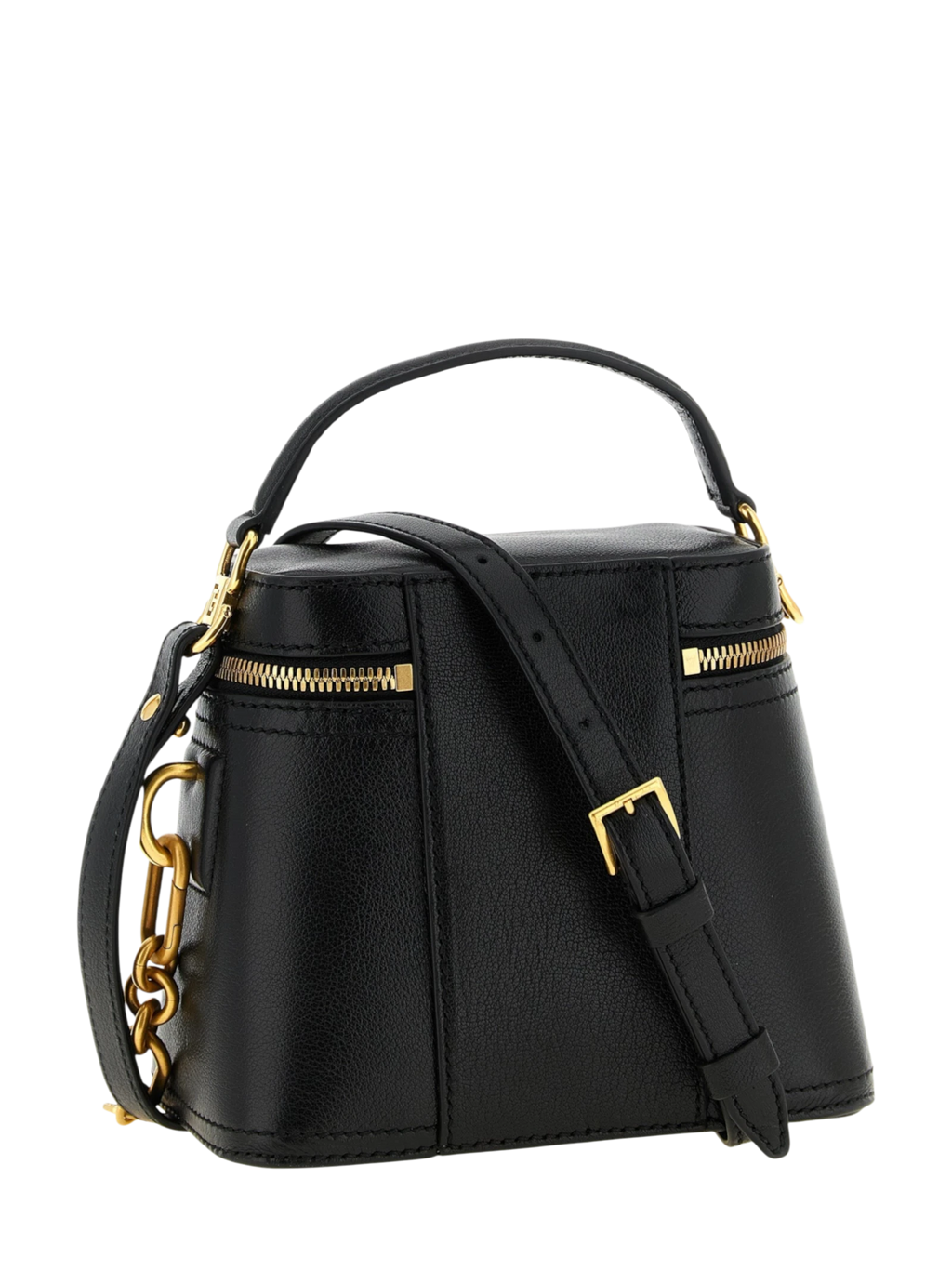 Black Buffalo Leather Handbag