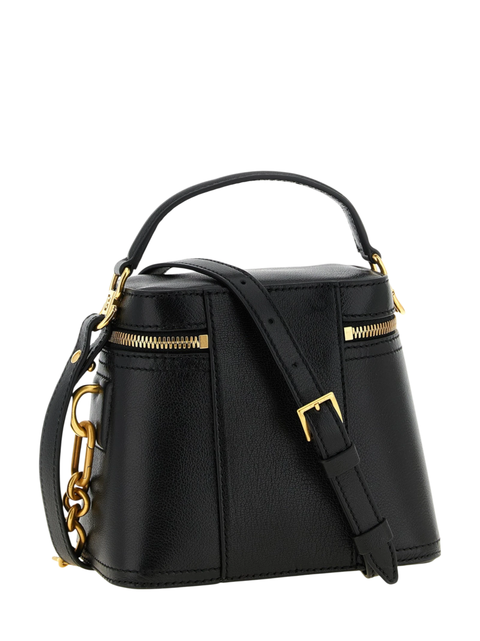 Black Buffalo Leather Handbag