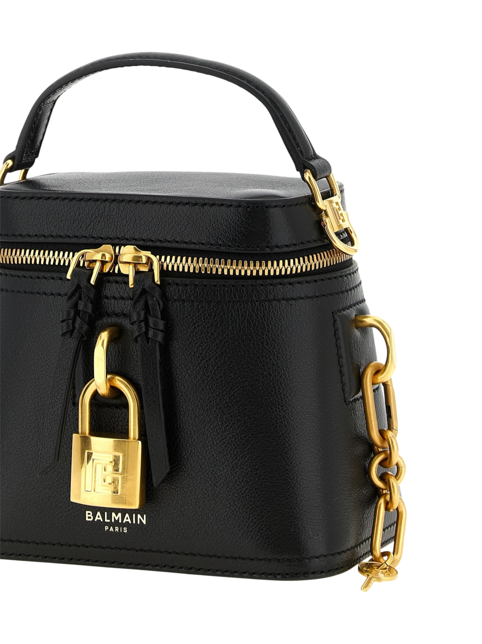 Black Buffalo Leather Handbag