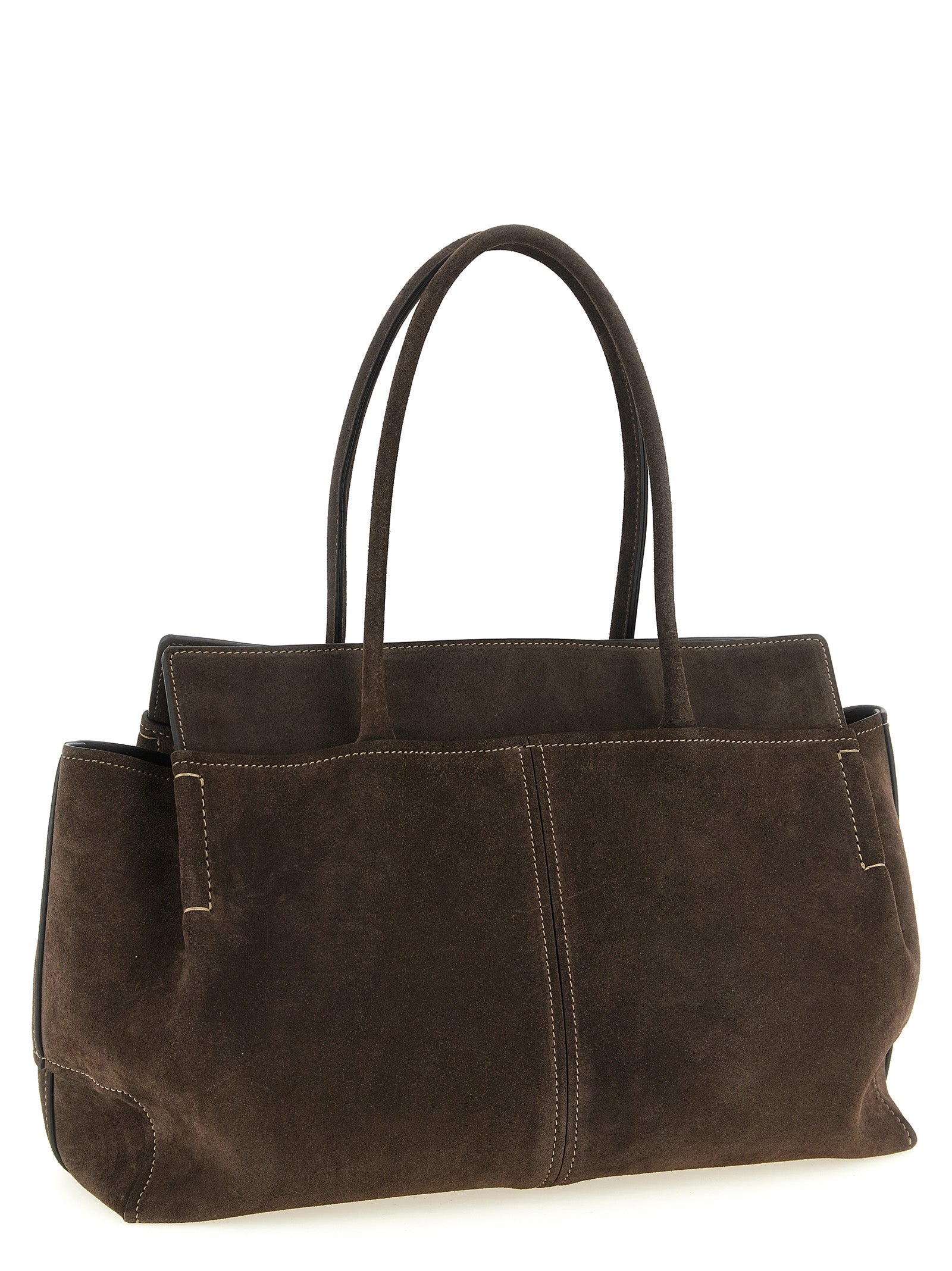 Tod's Brown Calfskin Handbag