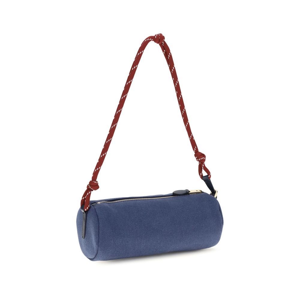 Blue Cotton Shoulder Bag