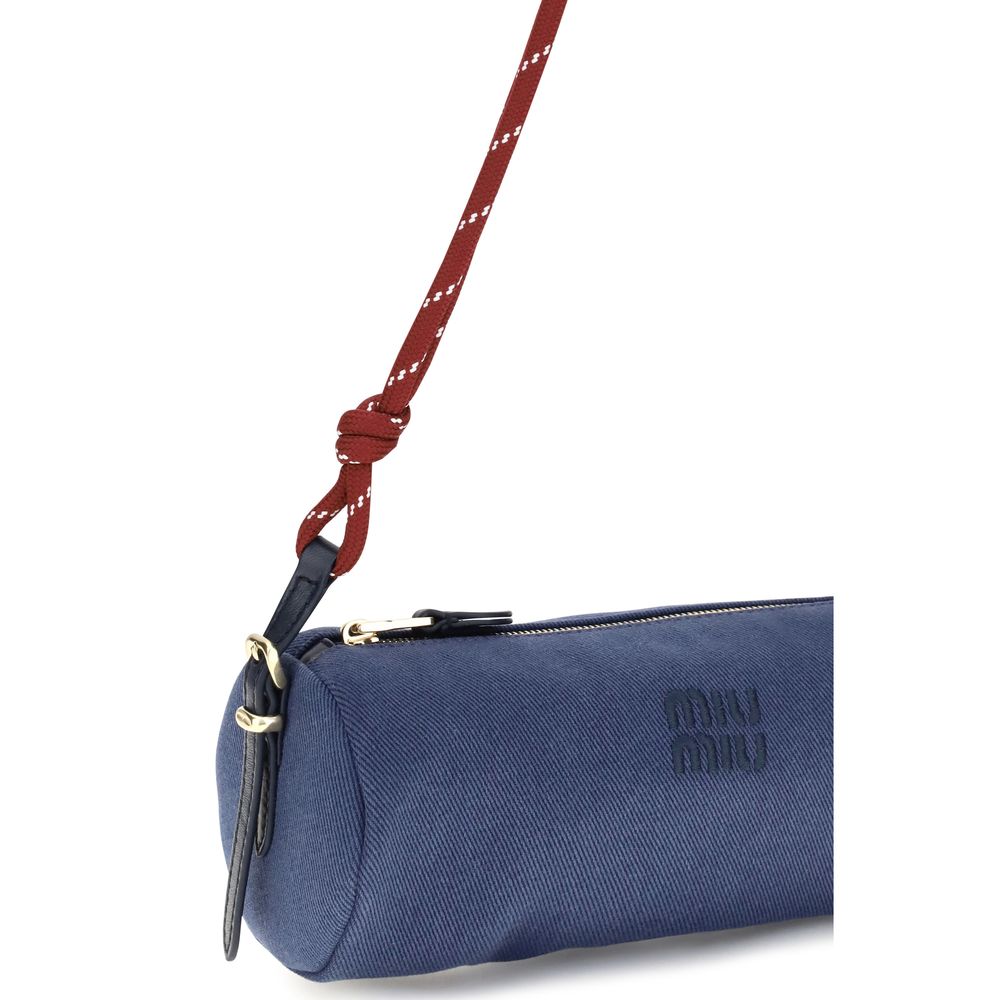 Blue Cotton Shoulder Bag