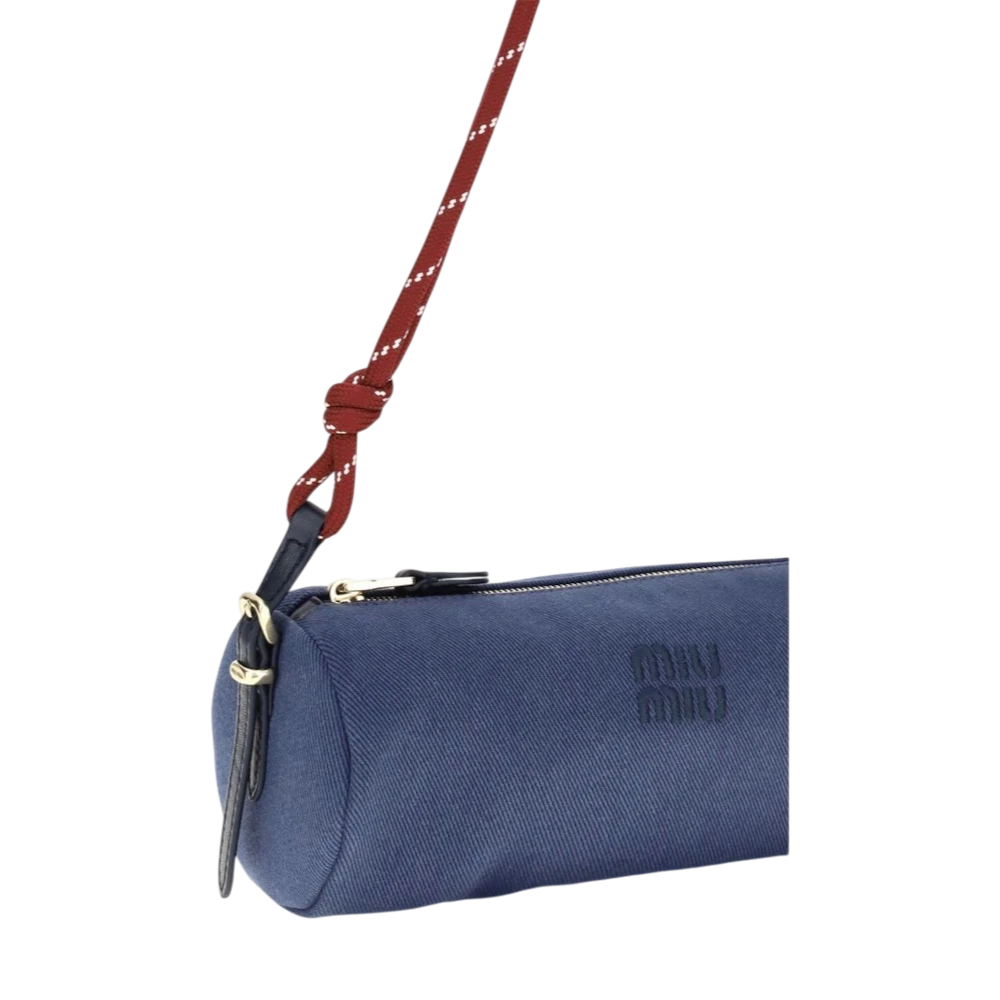 Blue Cotton Shoulder Bag
