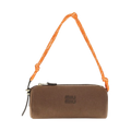 Brown Cotton Shoulder Bag