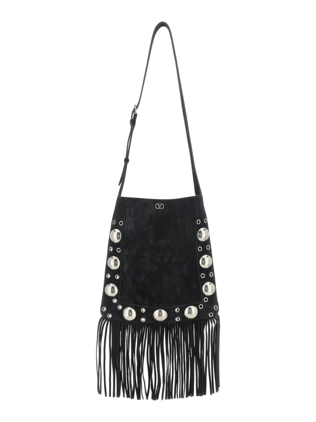 Black Calfskin Shoulder Bag