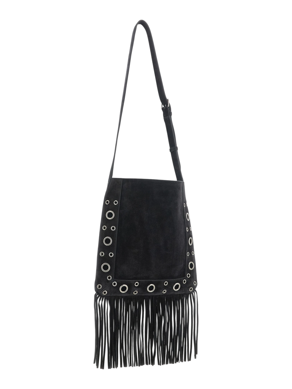 Black Calfskin Shoulder Bag