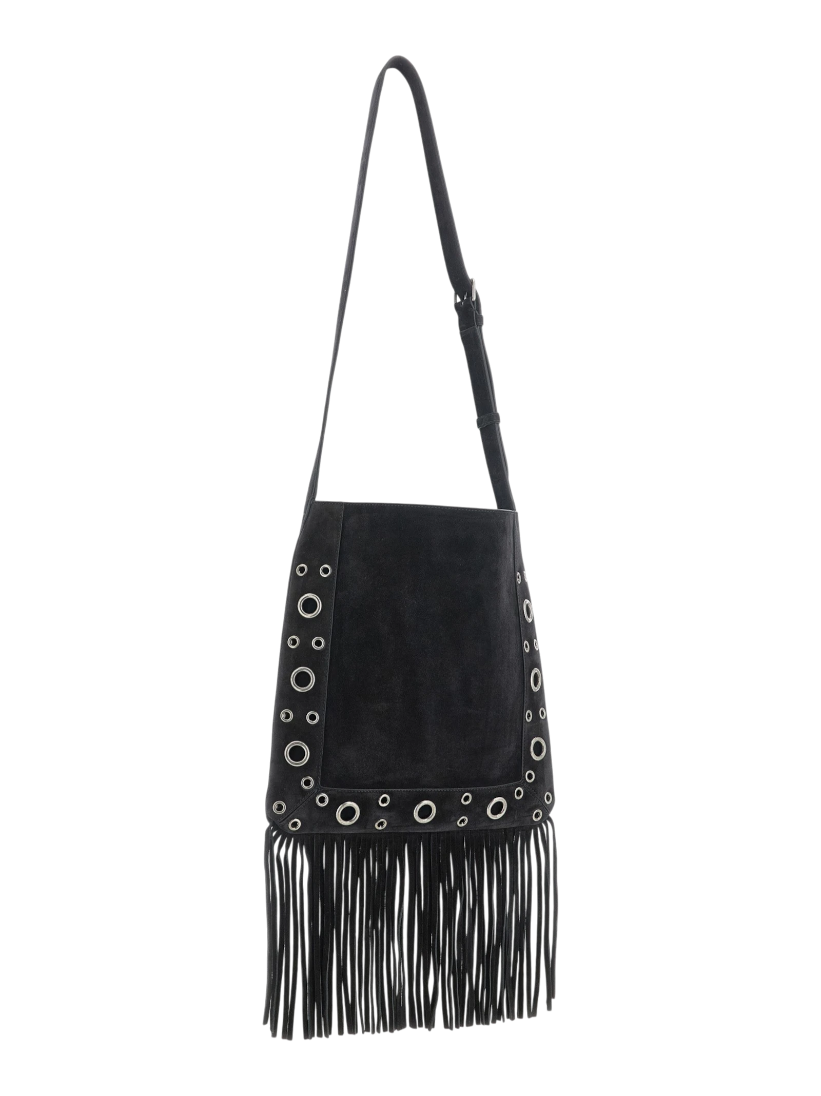 Black Calfskin Shoulder Bag