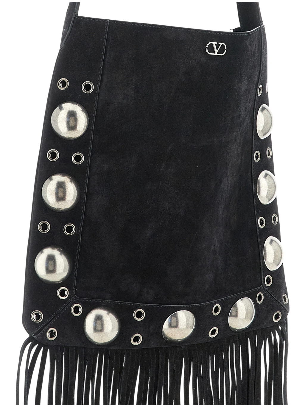 Black Calfskin Shoulder Bag