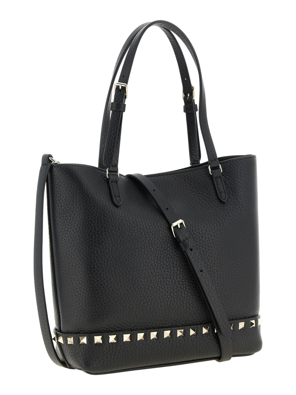 Black Calfskin Shoulder Bag