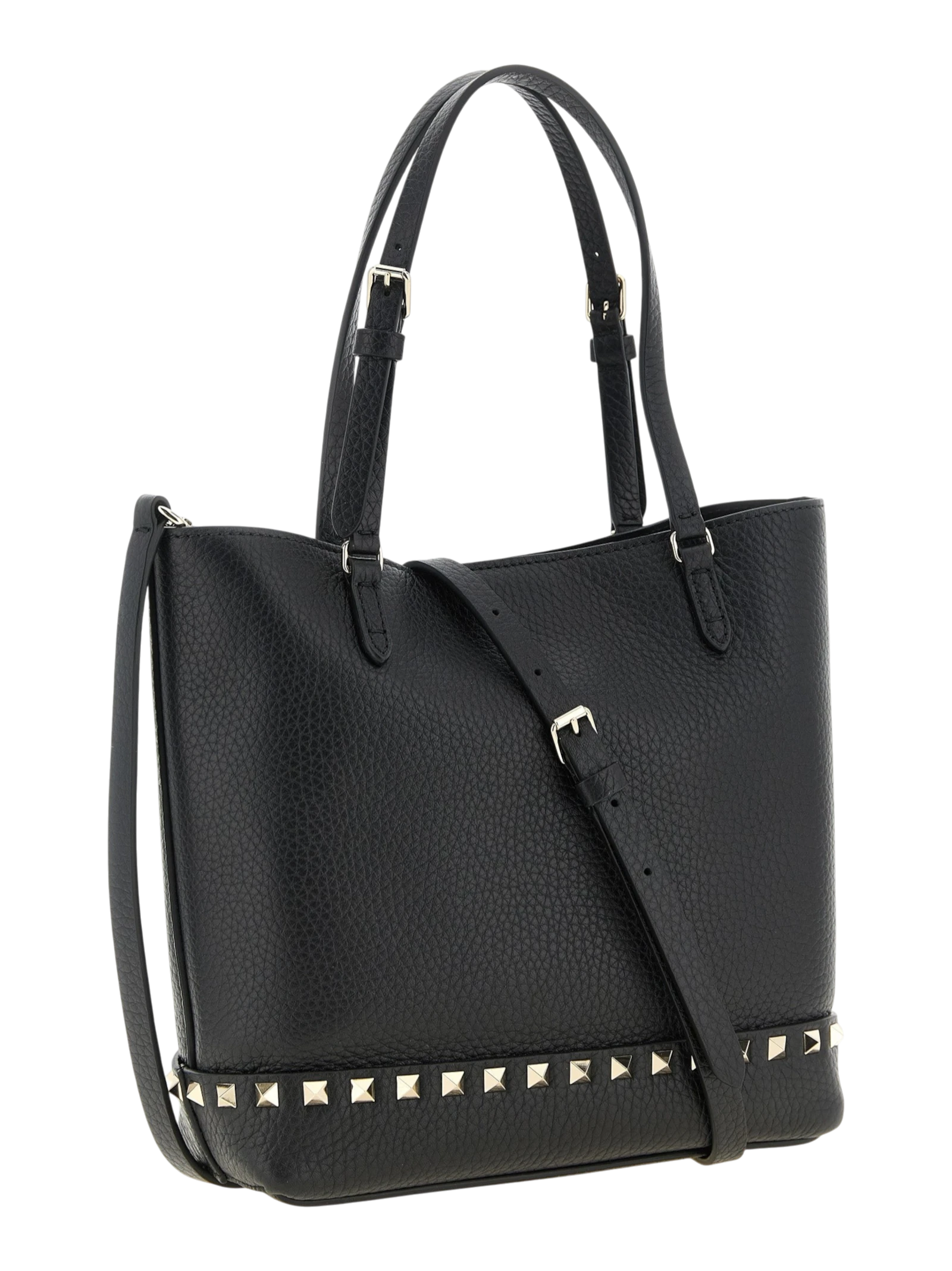 Black Calfskin Shoulder Bag