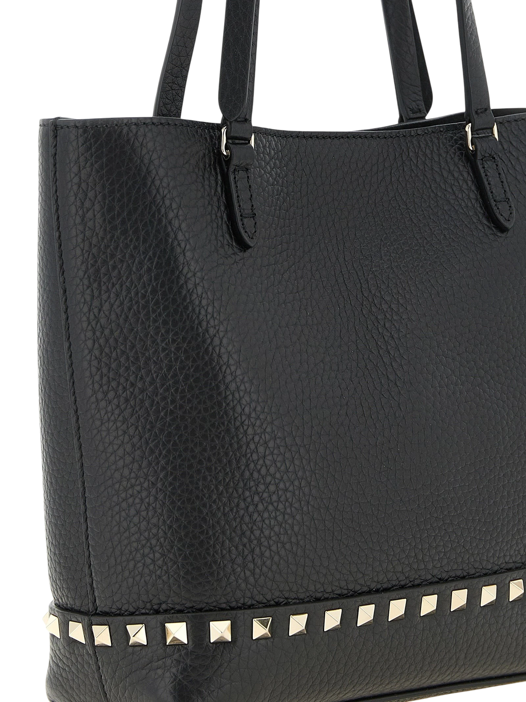 Black Calfskin Shoulder Bag