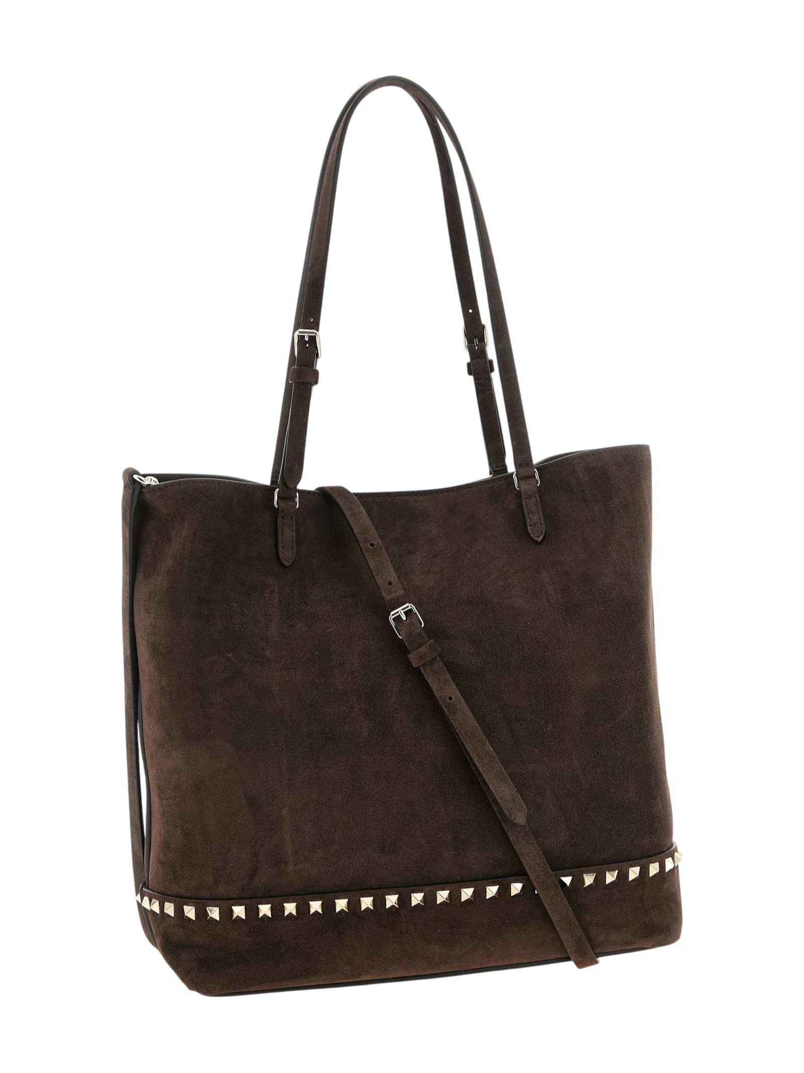 Brown Calfskin Shoulder Bag
