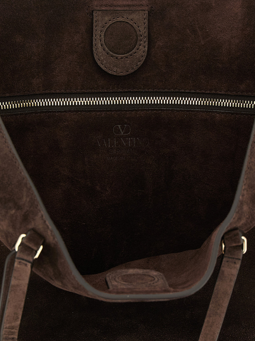 Brown Calfskin Shoulder Bag