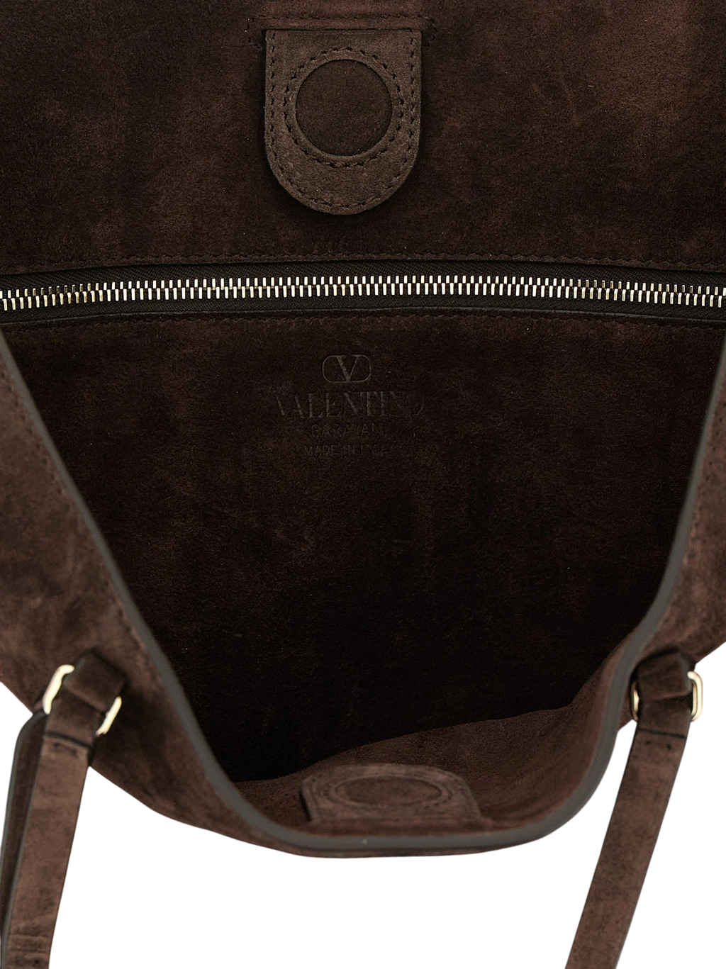 Brown Calfskin Shoulder Bag