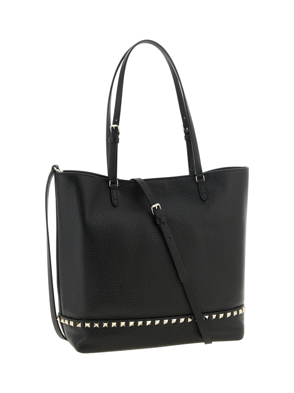 Black Calfskin Shoulder Bag