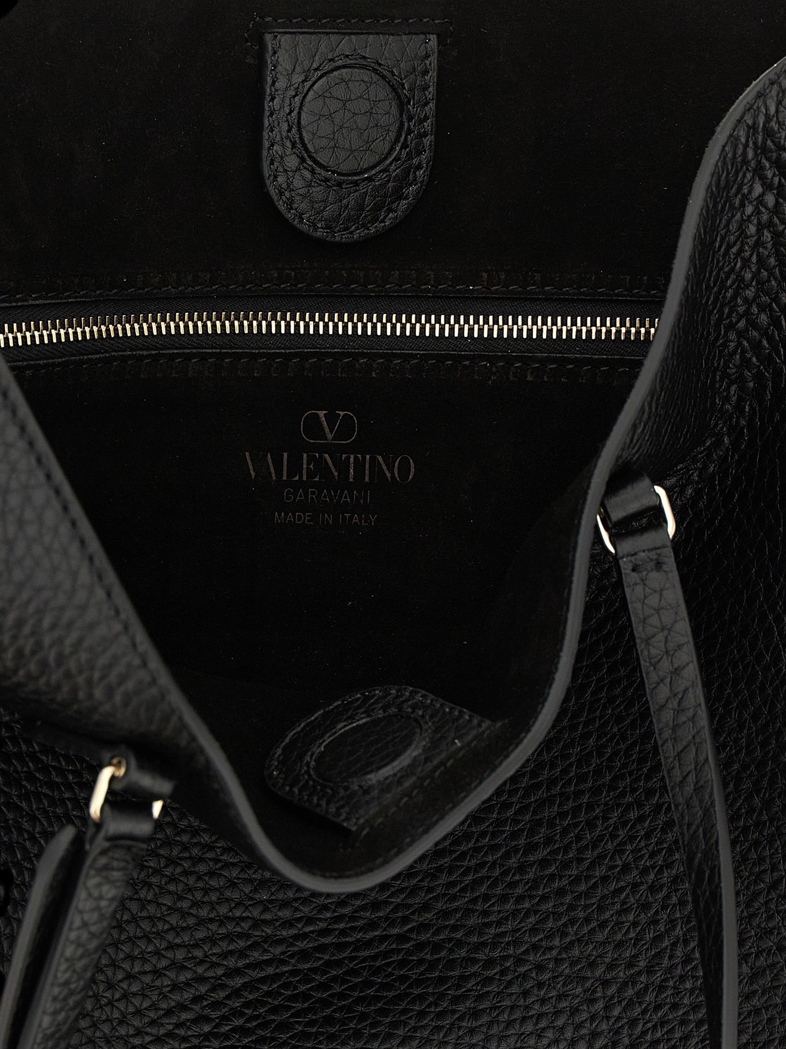 Black Calfskin Shoulder Bag