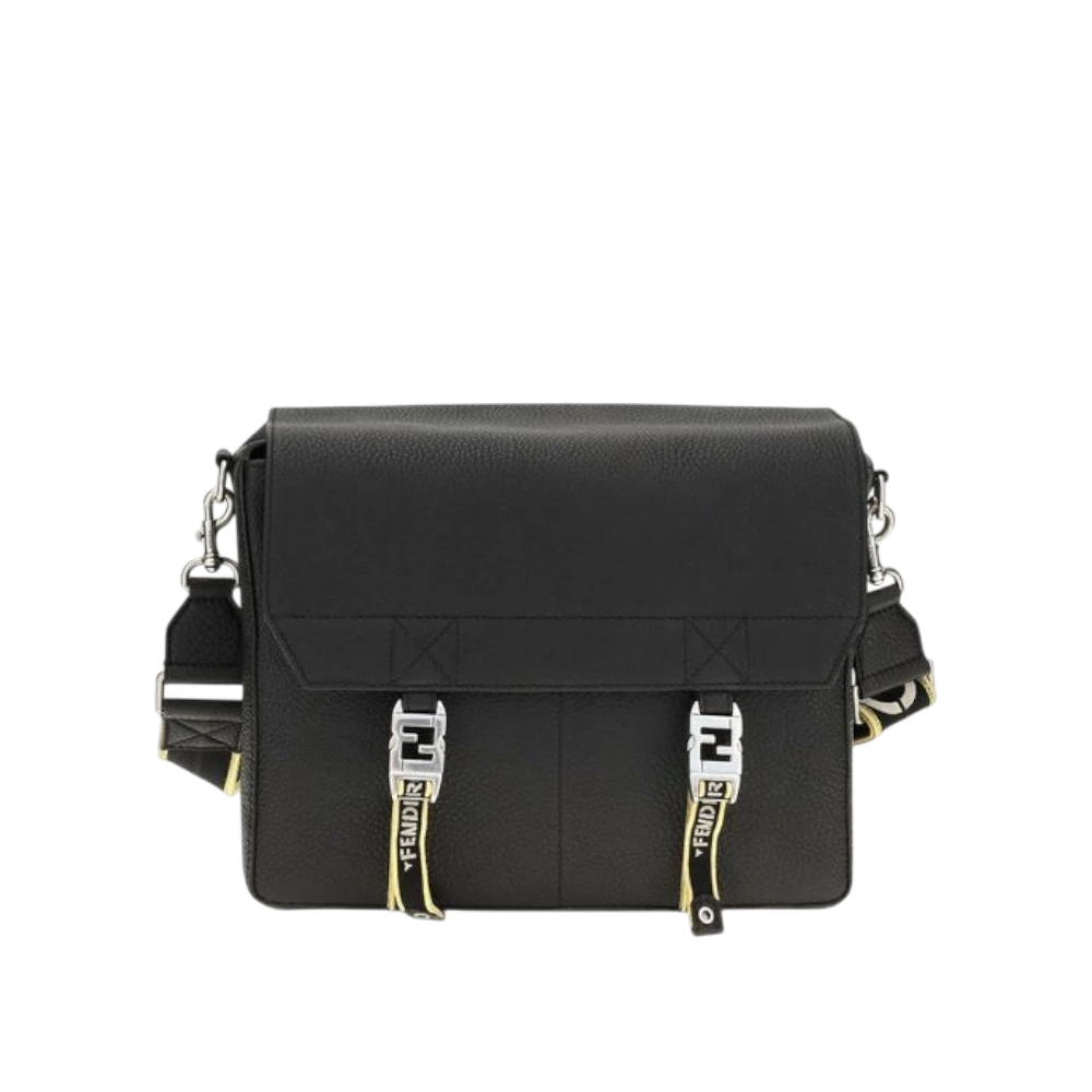 Black Calf Leather Bos Taurus Shoulder Bag