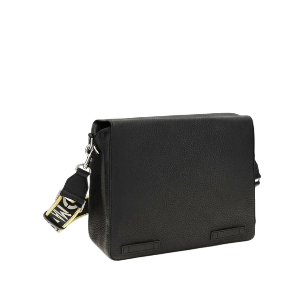 Black Calf Leather Bos Taurus Shoulder Bag
