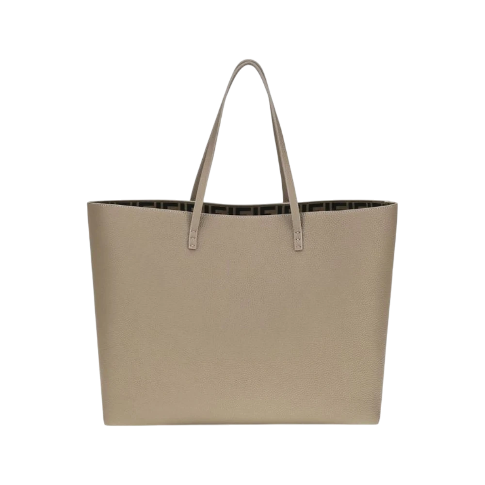 Beige Calf Leather Bos Taurus Shoulder Bag
