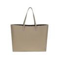 Beige Calf Leather Bos Taurus Shoulder Bag