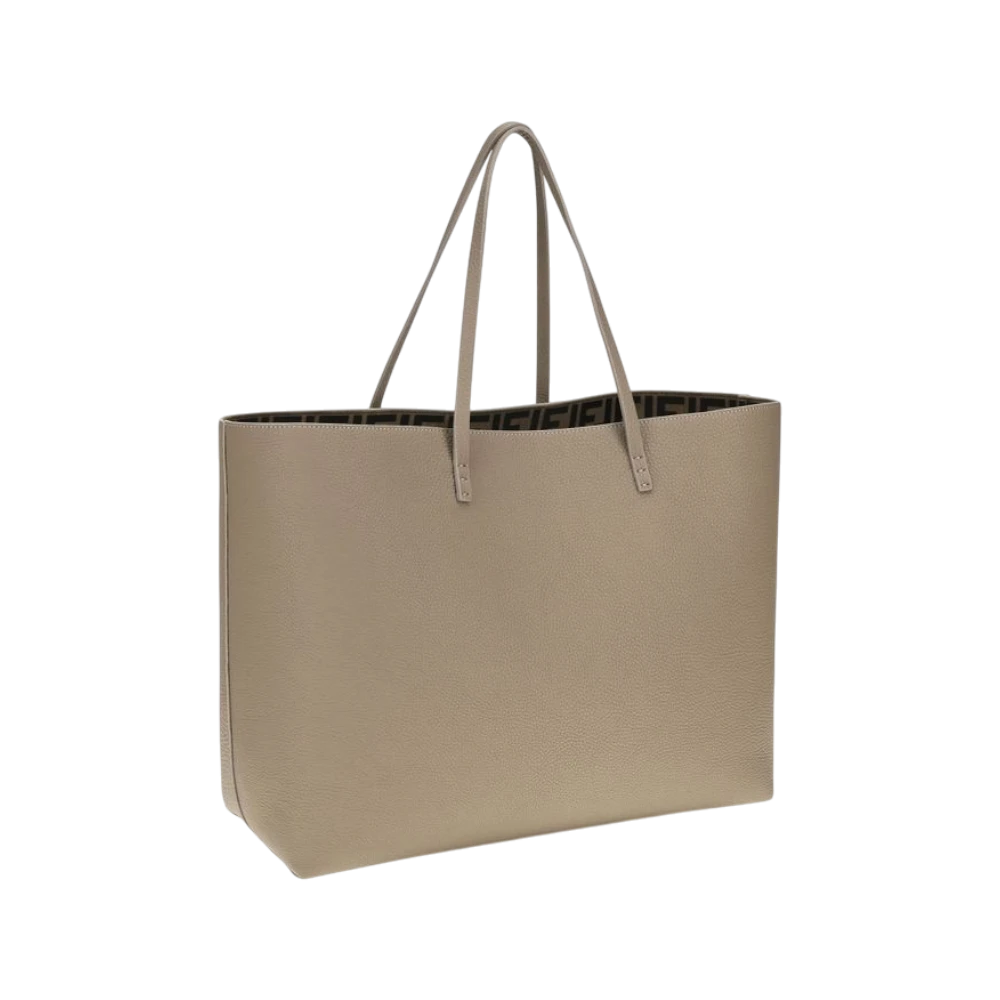 Beige Calf Leather Bos Taurus Shoulder Bag
