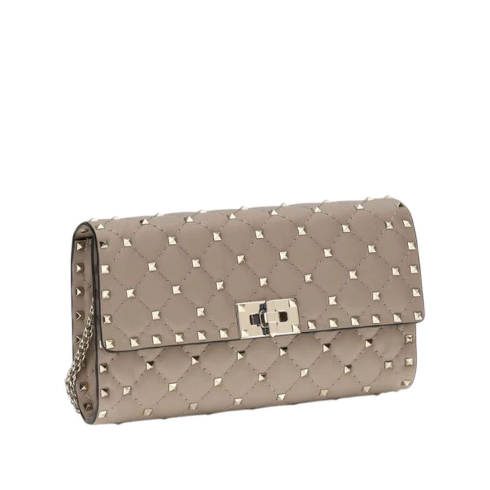 Beige Calf Leather Bos Taurus Shoulder Bag