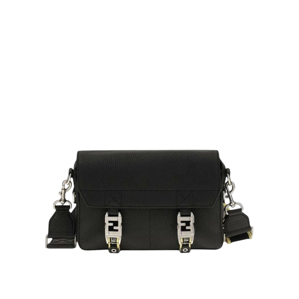 Black Calf Leather Bos Taurus Shoulder Bag