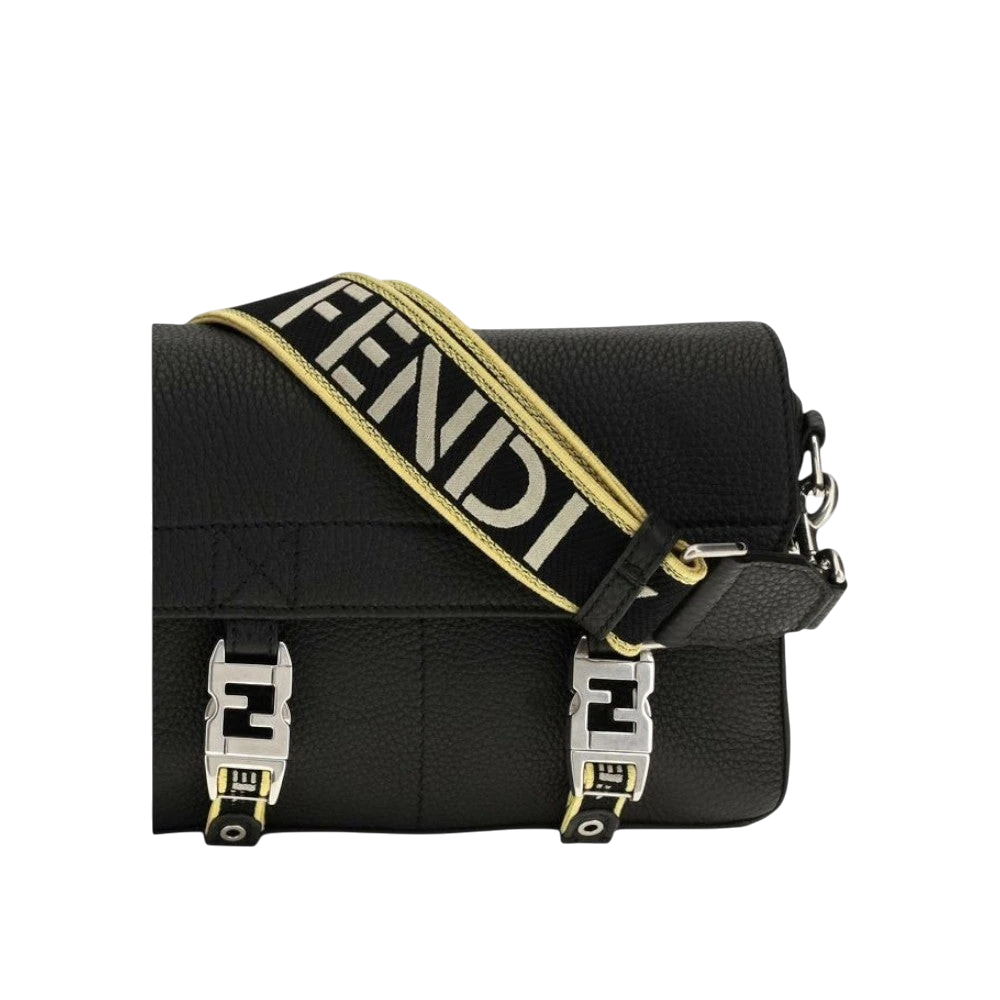 Black Calf Leather Bos Taurus Shoulder Bag