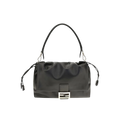 Black Calf Leather Bos Taurus Shoulder Bag
