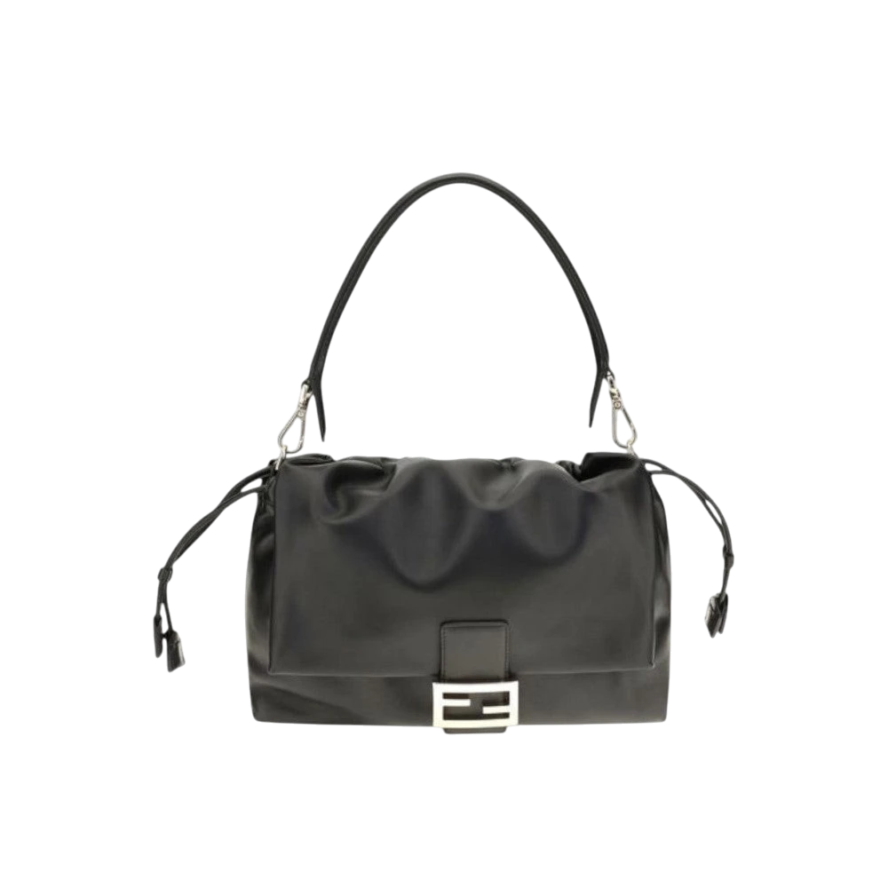 Black Calf Leather Bos Taurus Shoulder Bag