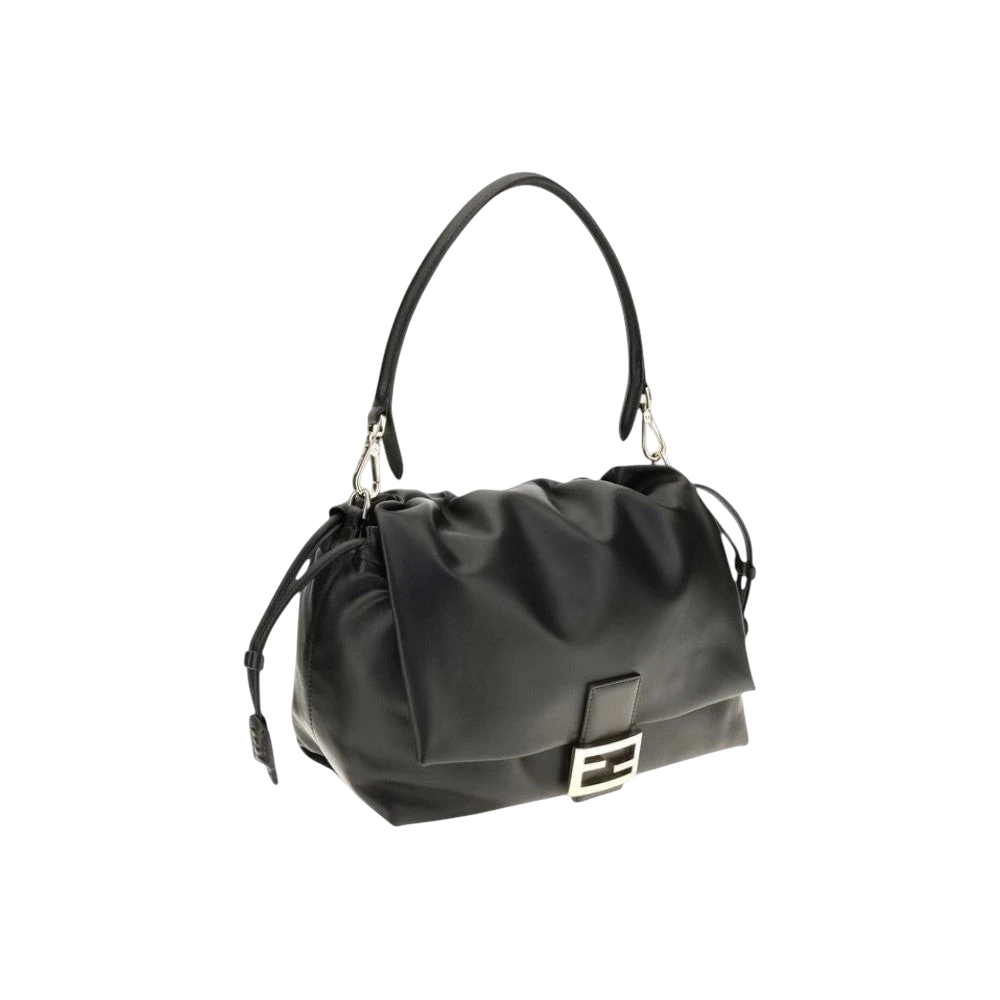 Black Calf Leather Bos Taurus Shoulder Bag