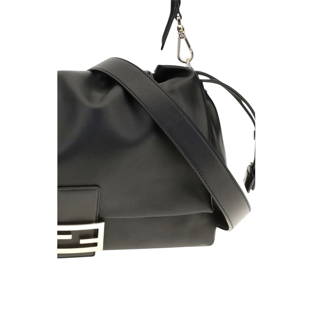 Black Calf Leather Bos Taurus Shoulder Bag