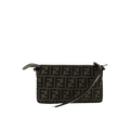 Brown Polyester Shoulder Bag