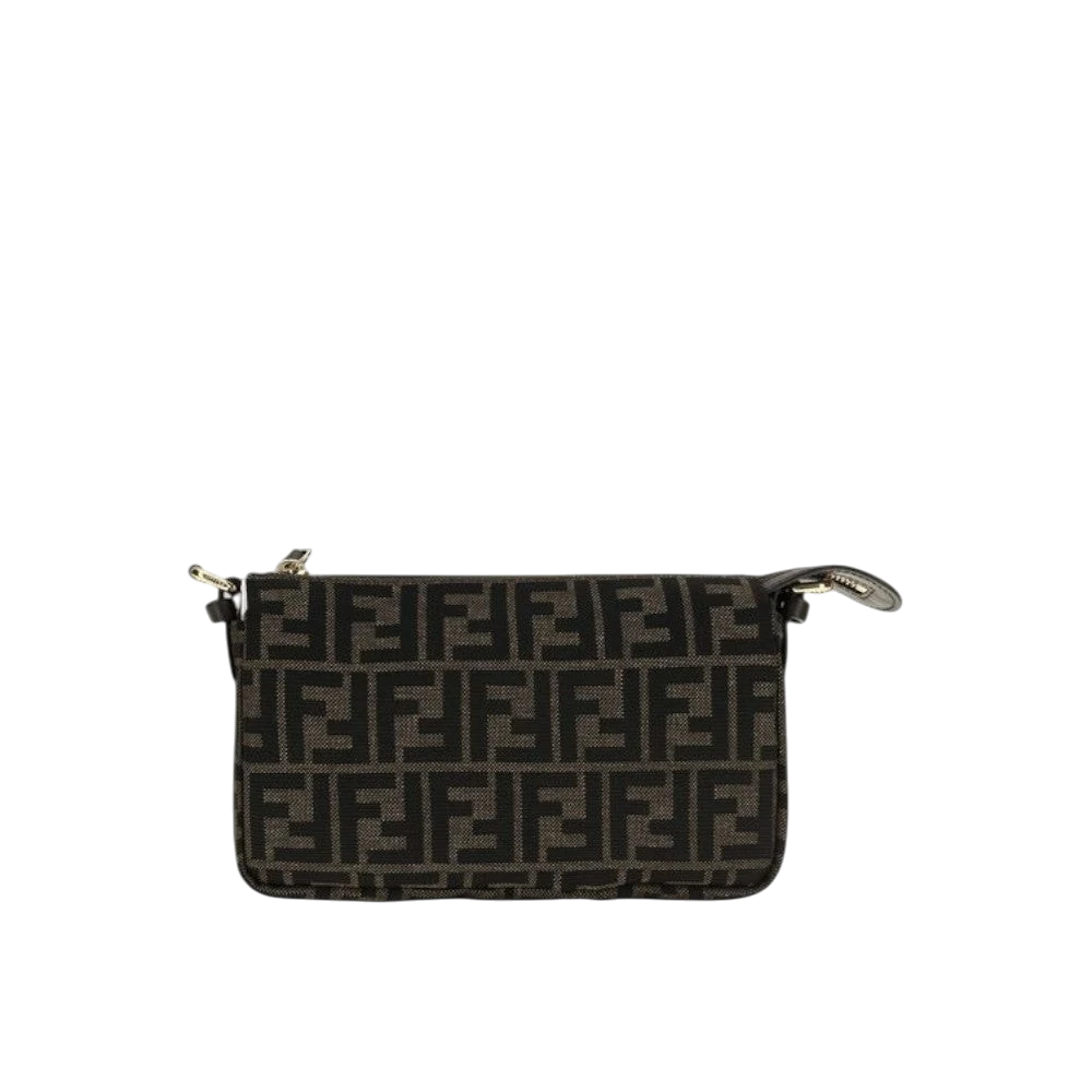 Brown Polyester Shoulder Bag