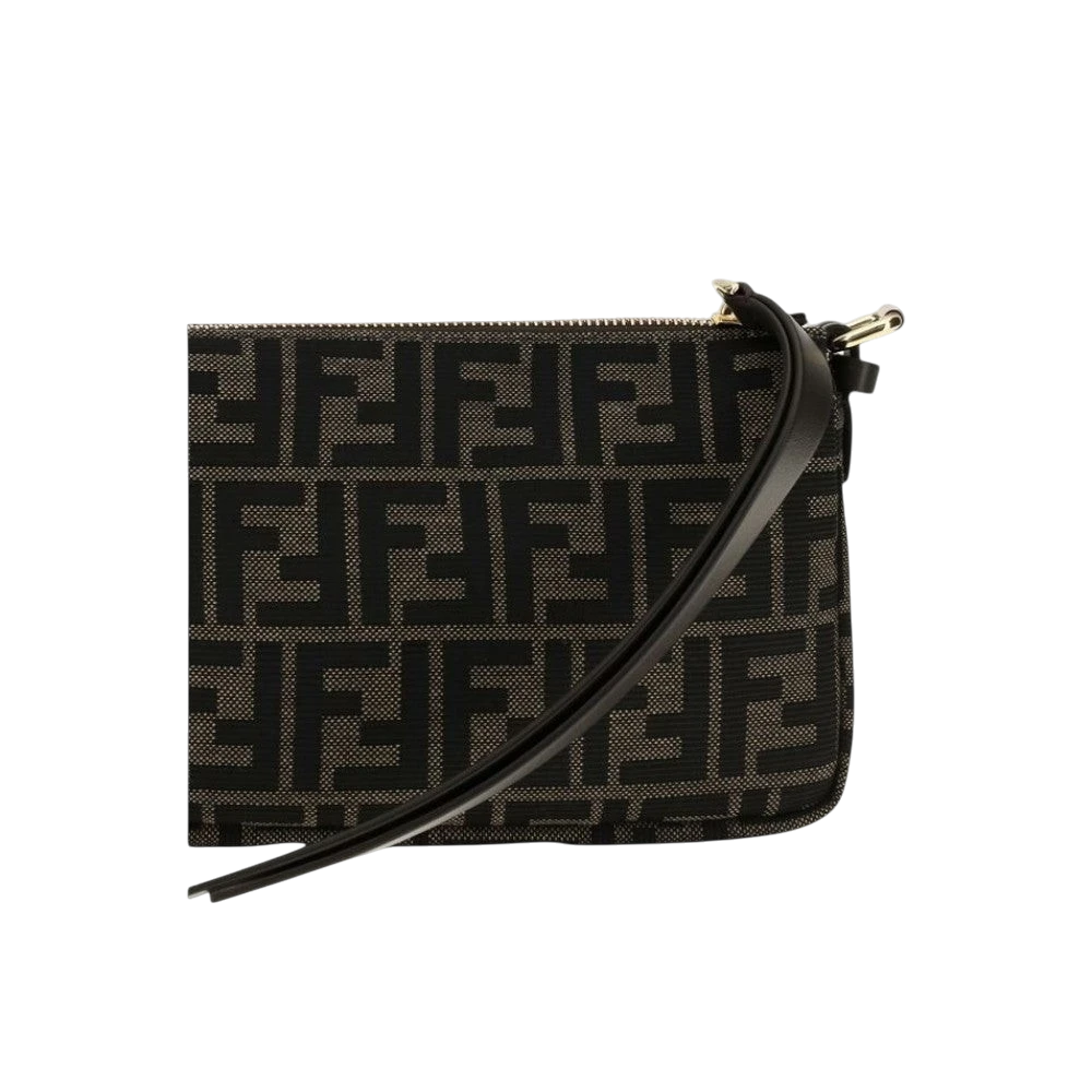 Brown Polyester Shoulder Bag