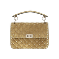 Beige Calf Leather Bos Taurus Handbag