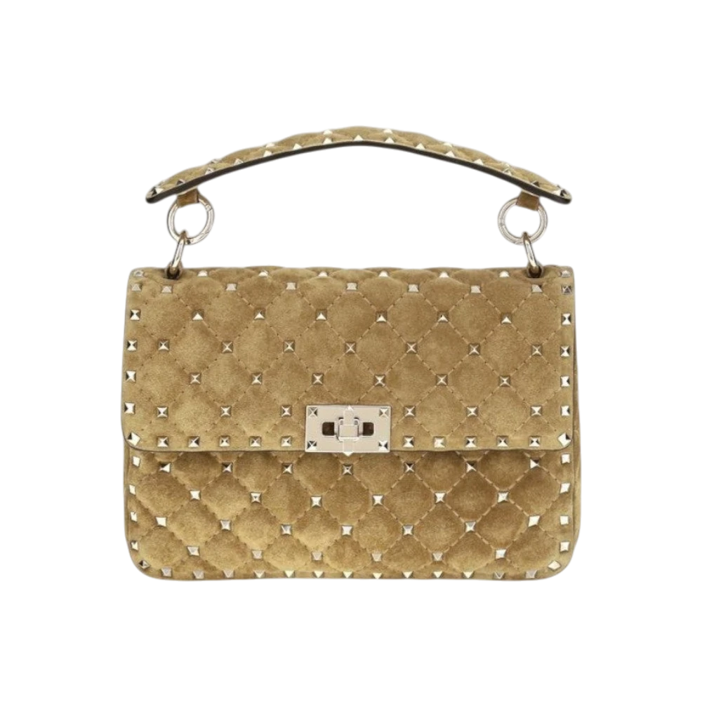 Beige Calf Leather Bos Taurus Handbag