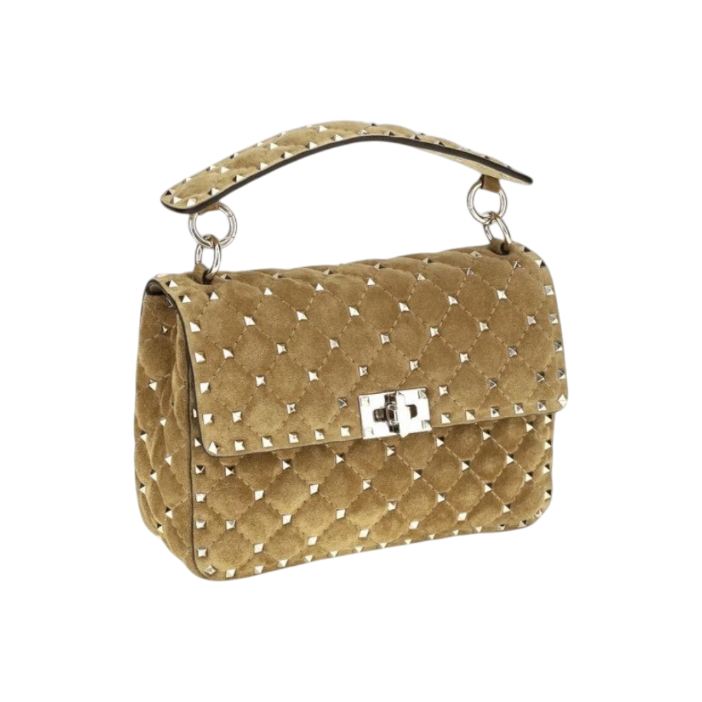 Beige Calf Leather Bos Taurus Handbag
