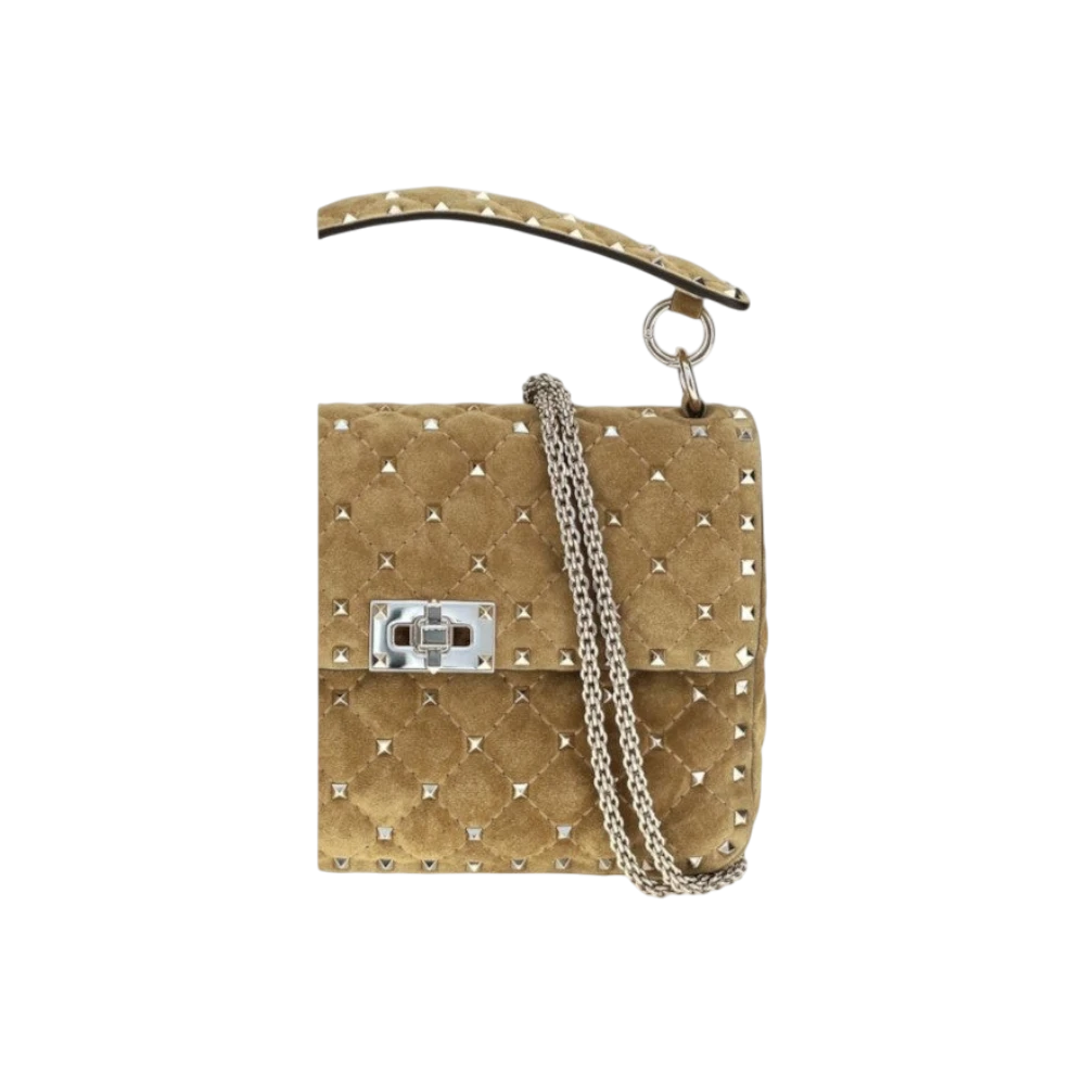 Beige Calf Leather Bos Taurus Handbag