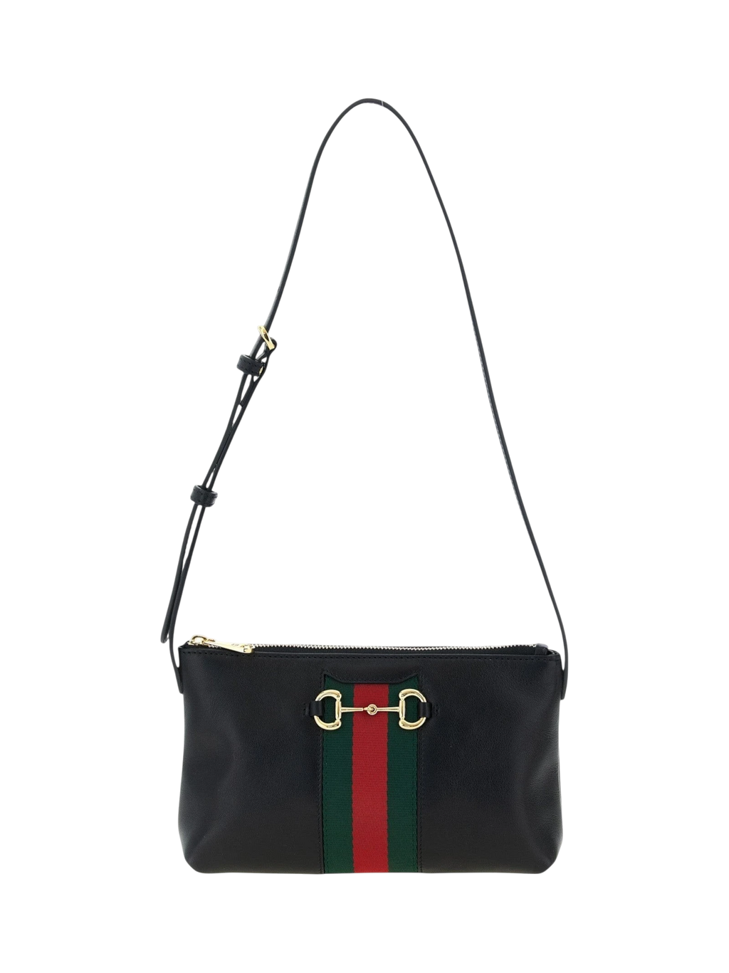 Black Calfskin Shoulder Bag